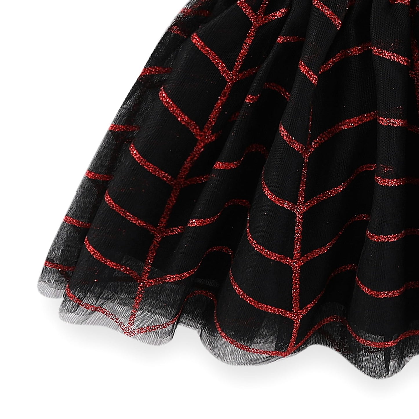 Marvel Miles Morales Spider-Man Girls Hooded Cosplay Tulle Dress for Toddlers