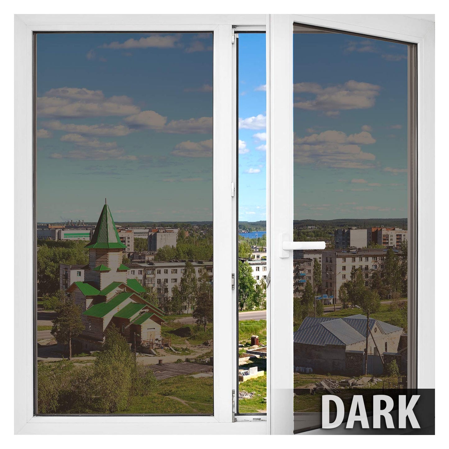 BDF PRBR Window Film Premium Color High Heat Control and Daytime Privacy Bronze Outside, Silver Inside - 36in X 7ft