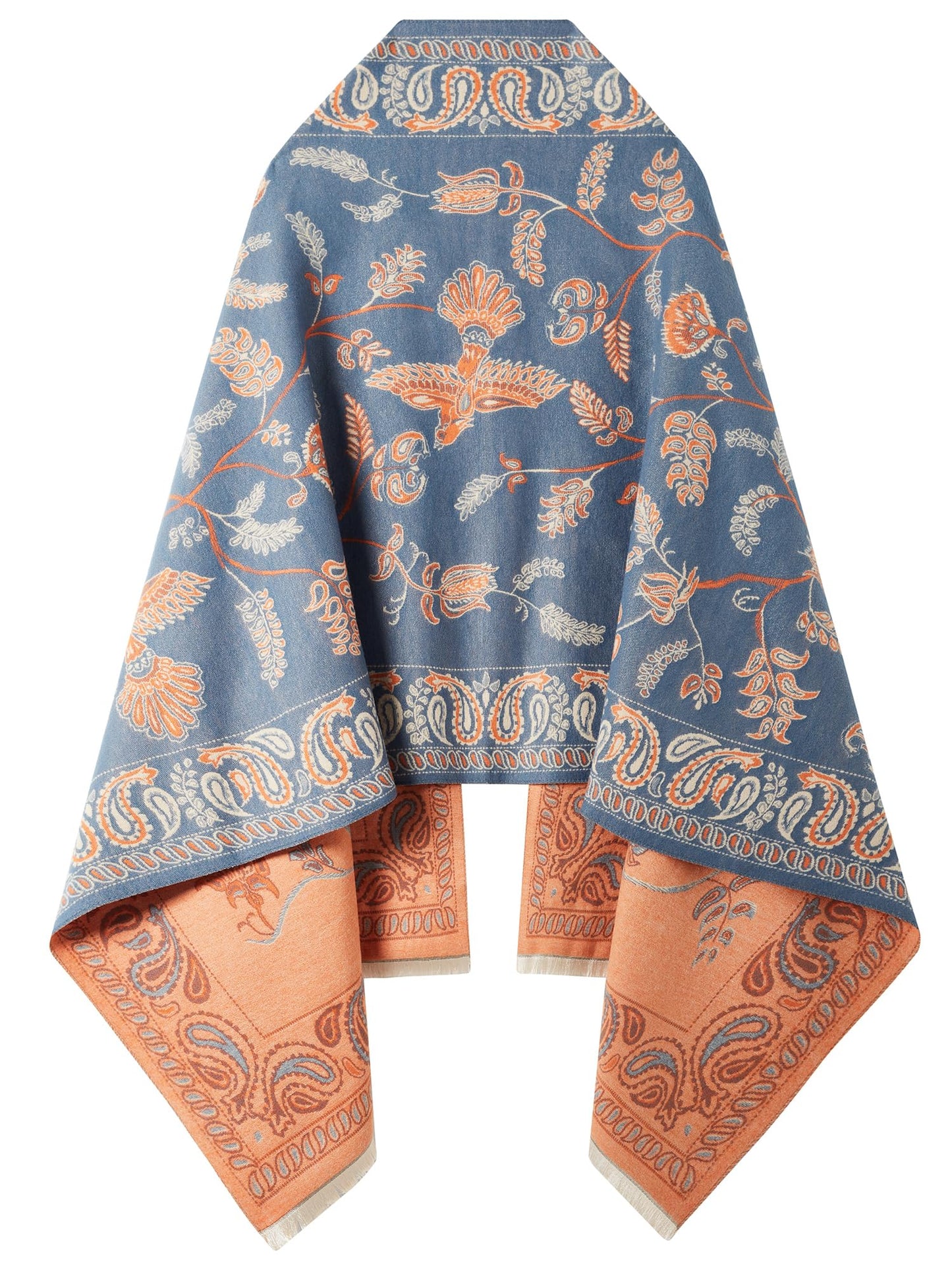 nratto Scarf for Women Pashmina Shawl Wrap for Evening Dress Gift for Women Blue
