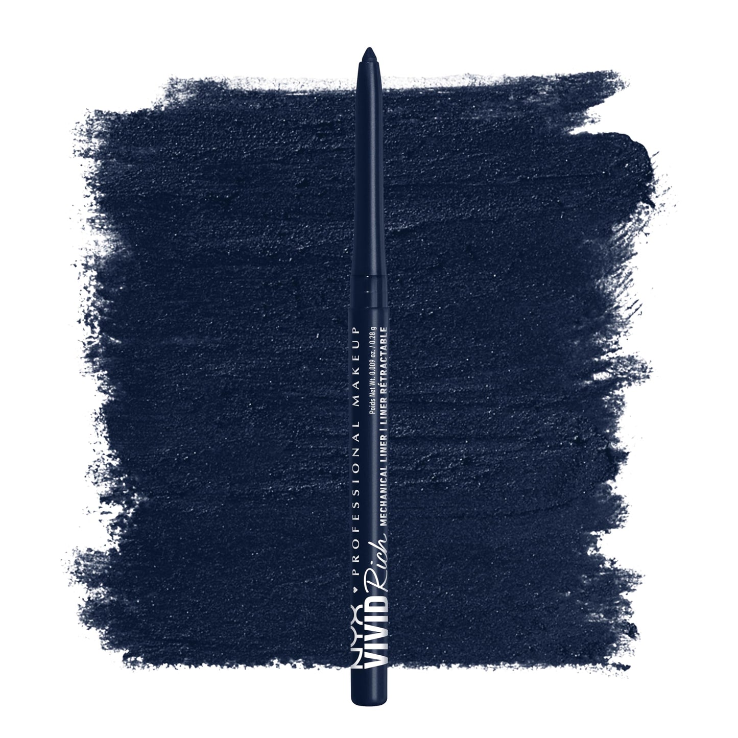 NYX PROFESSIONAL MAKEUP Mechanical Eye Pencil, Vivid Rich Mechanical, Creamy Retractable Eyeliner - Sapphire Bling, Deep Blue Ey