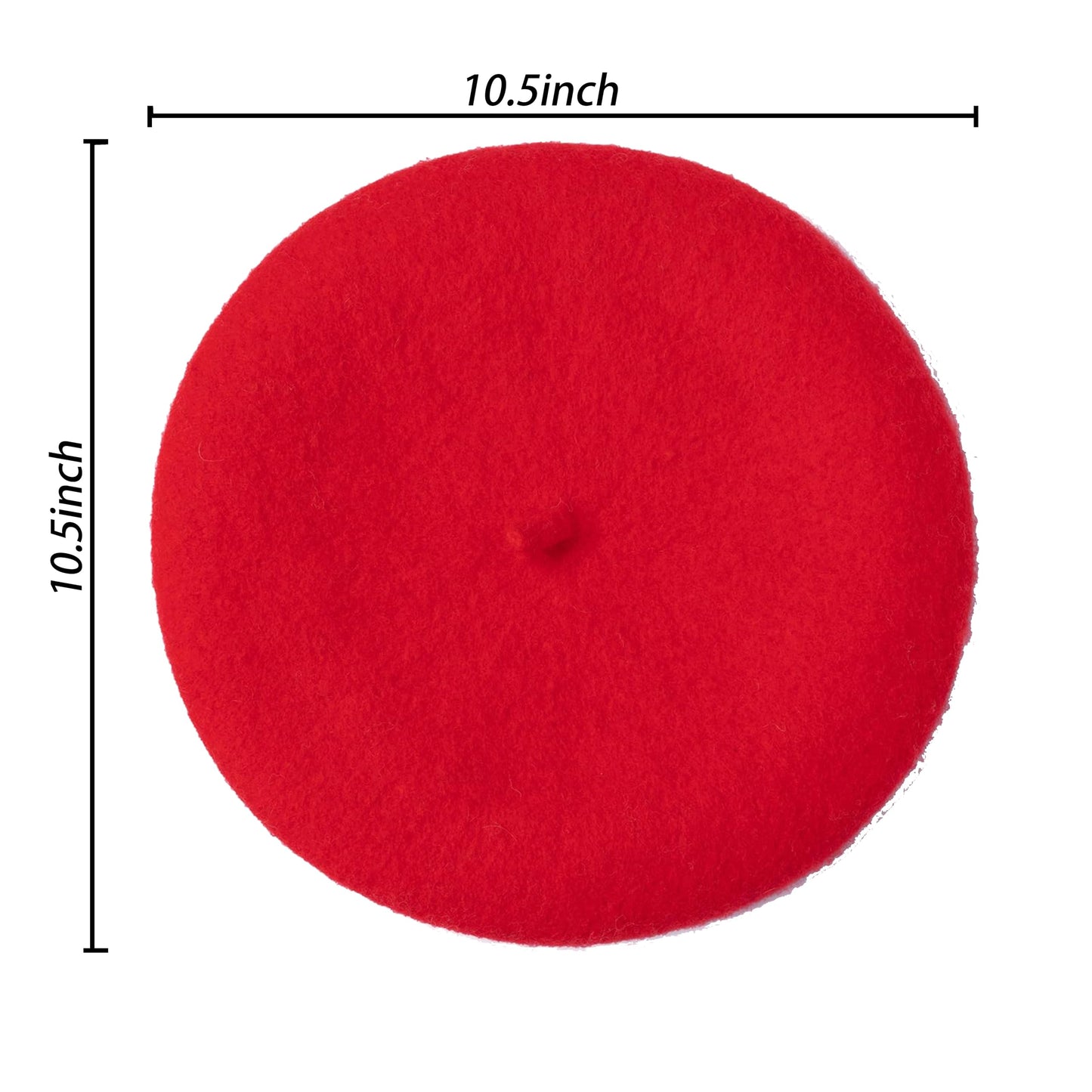 SAISISAIKER 4 Pcs French Beret Hat Scarf Gloves Sunglasses for Women, 50s French Mime Costume Kit for Women Dress Up on Halloween Parties (Red)