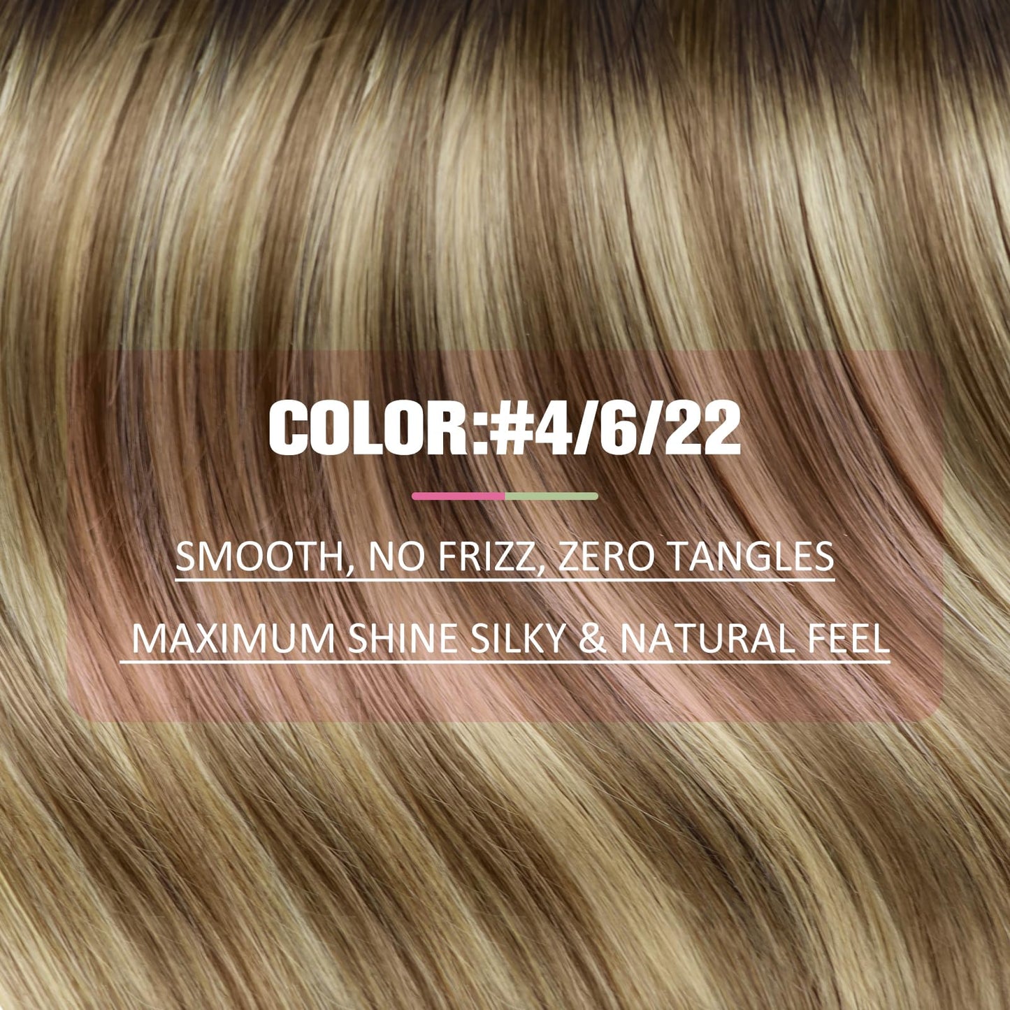YoungSee Tape in Extensions Human Hair Brown Balayage Hair Extensions Tape in Brown Ombre Medium Brown with Blonde Tape in Hair