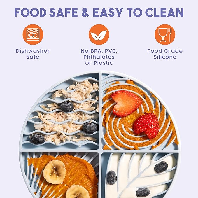 Awoo Paradise Silicone Dog & Cat Lick Mat & Slow Feeder with Suction Cups, Non-Slip, Dishwasher Safe, Extend Mealtime, Reduce Anxiety (Sage)
