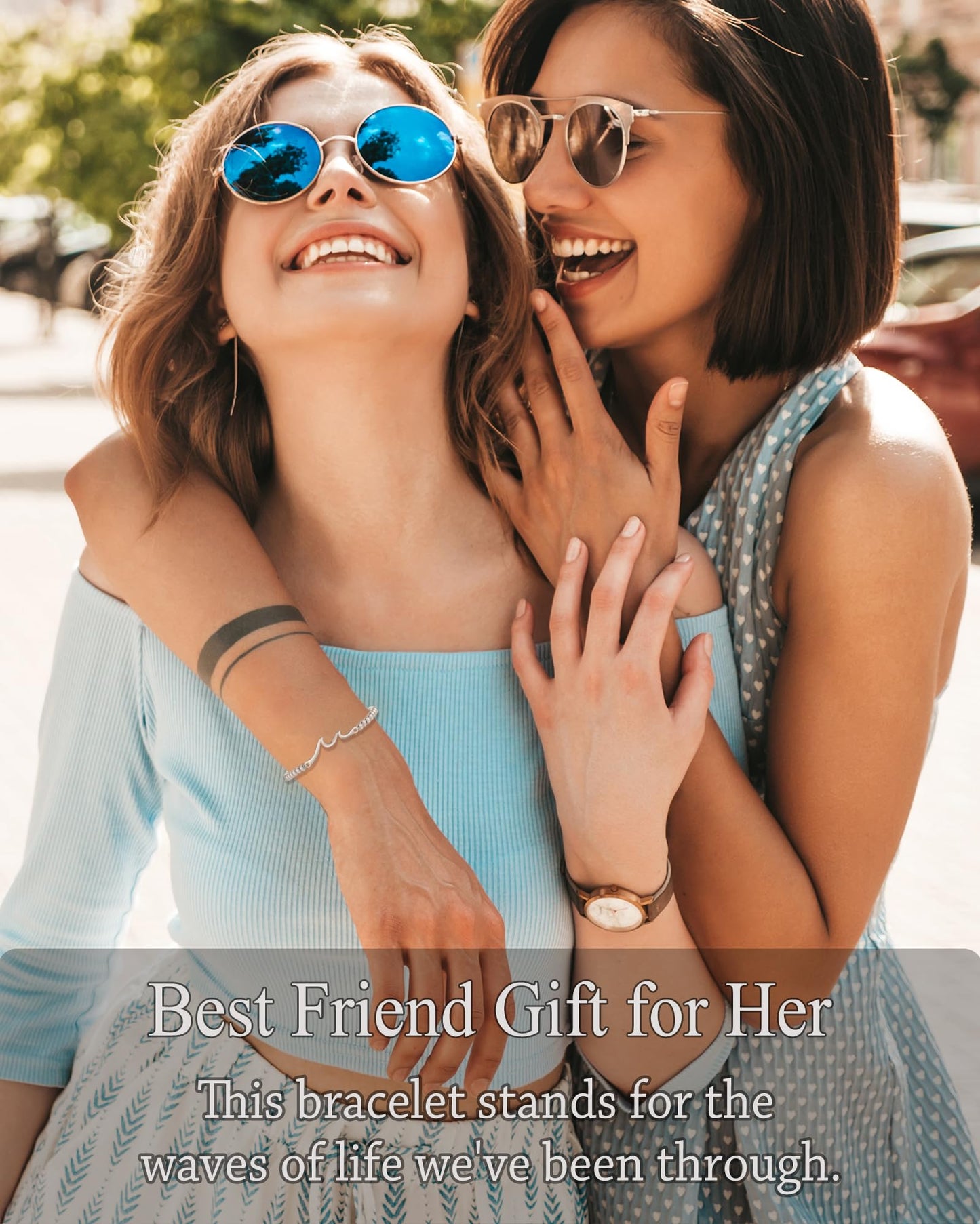 Tarsus Best Friend Birthday Gifts for Women, Unique Friendship Gifts for Women Best Friend Bracelet Friendship Bracelet Bestie Soul Sister Cool Christmas Mothers Day