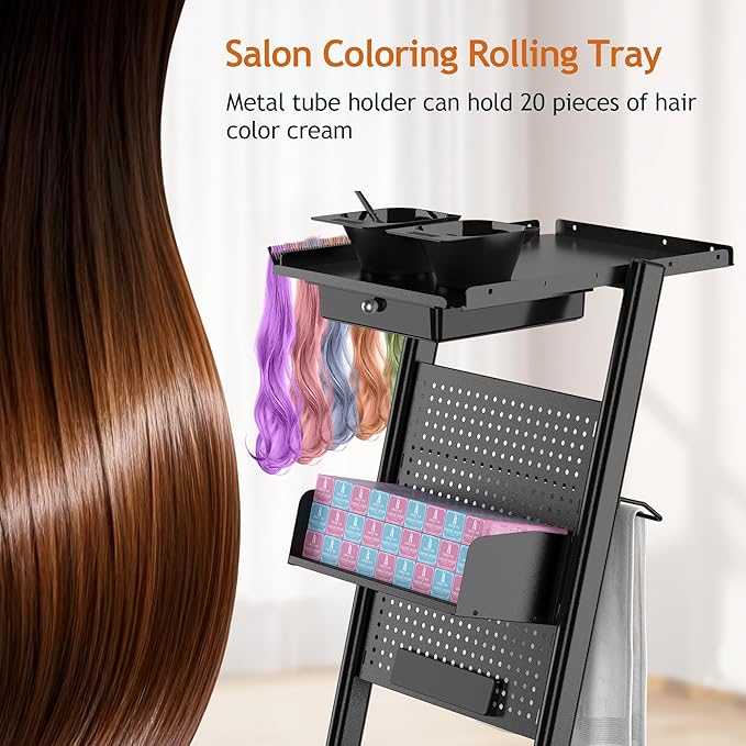 Salon Trolley Salon Cart on Wheels Rolling Salon Tray