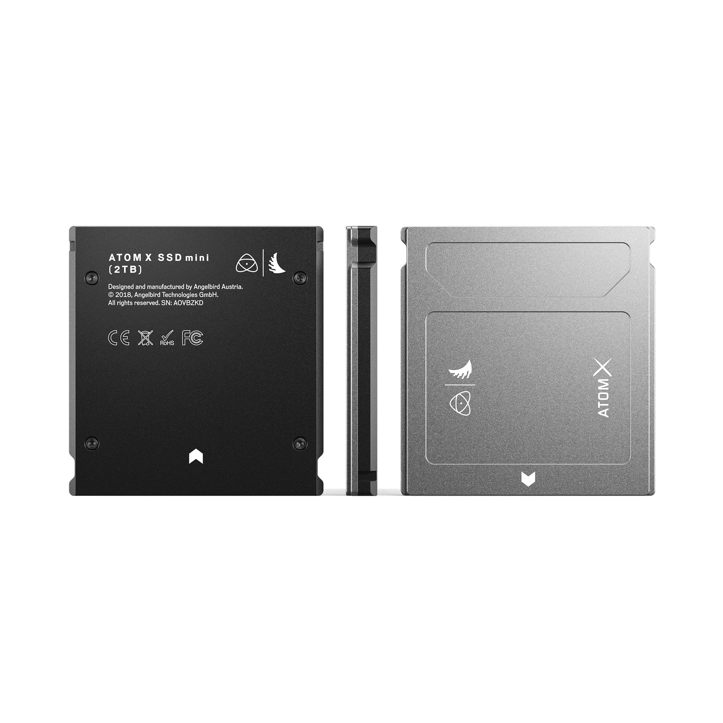 Angelbird - AtomX SSDmini - 2 TB - SATA 3.1, up to 6 Gb/s - 2.5" Video and Audio Recording SSD - for Atomos Devices - up to 8K Workflows