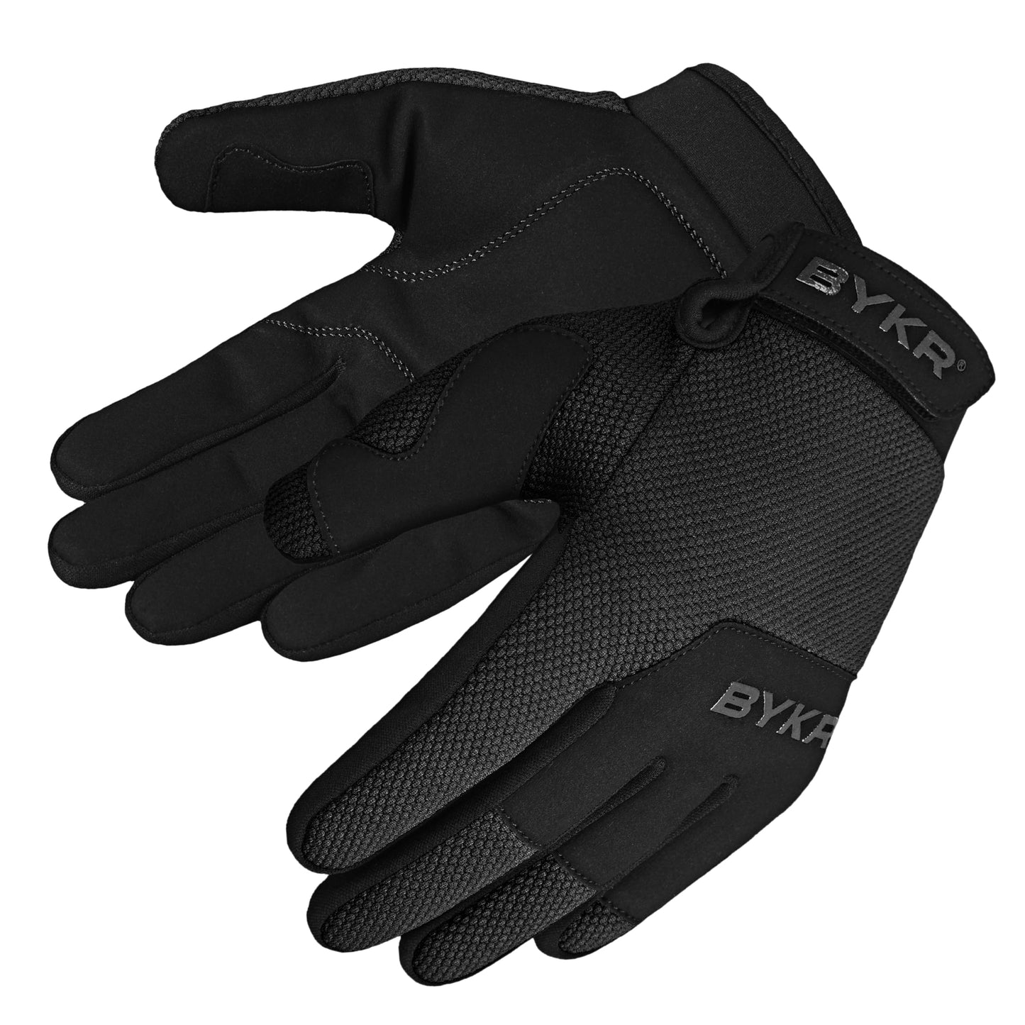 BYKR All-Weather Motorcycle Gloves for Men & Women – Protection for Dirt Bike, BMX, MX, and ATV Riding – Black S