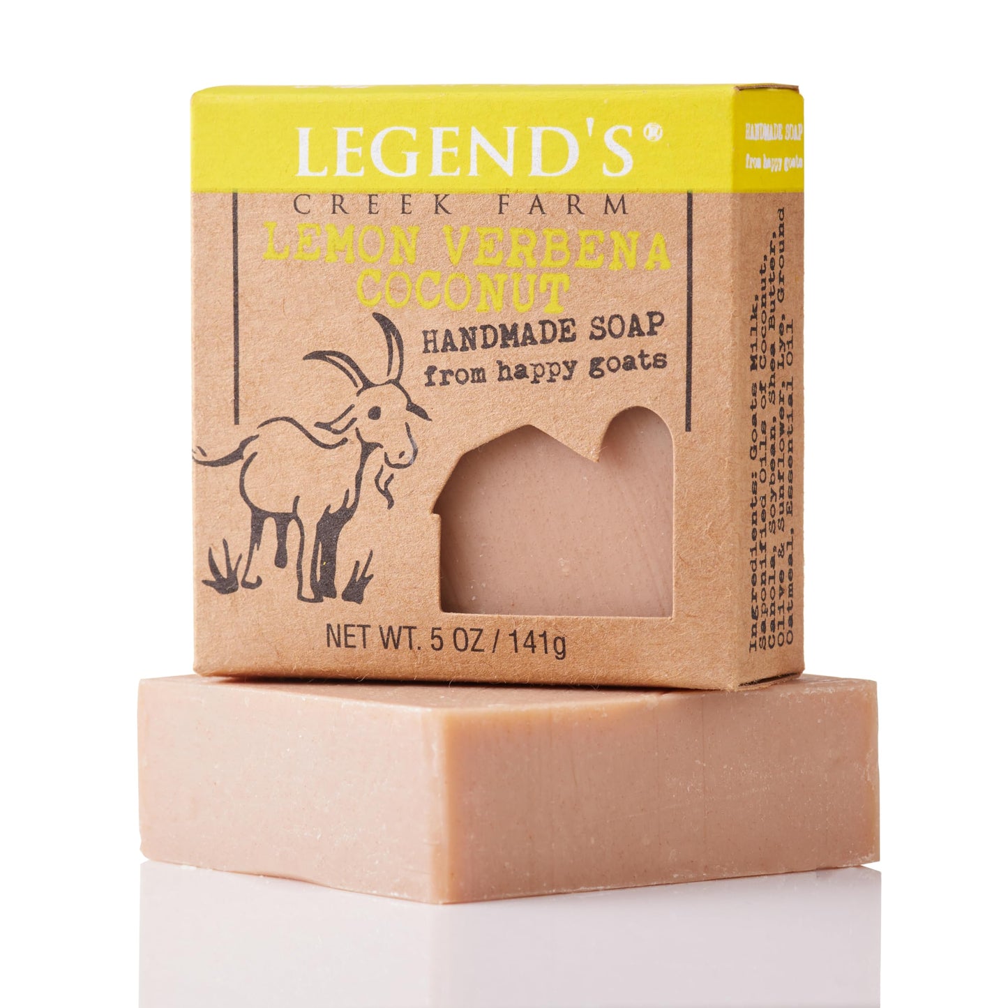 Legend 's Creek Farm Goat Milk Soap, Moisturizing Cleansing Bar for Hands and Body, Creamy Lather and Nourishing, Gentle For Sen