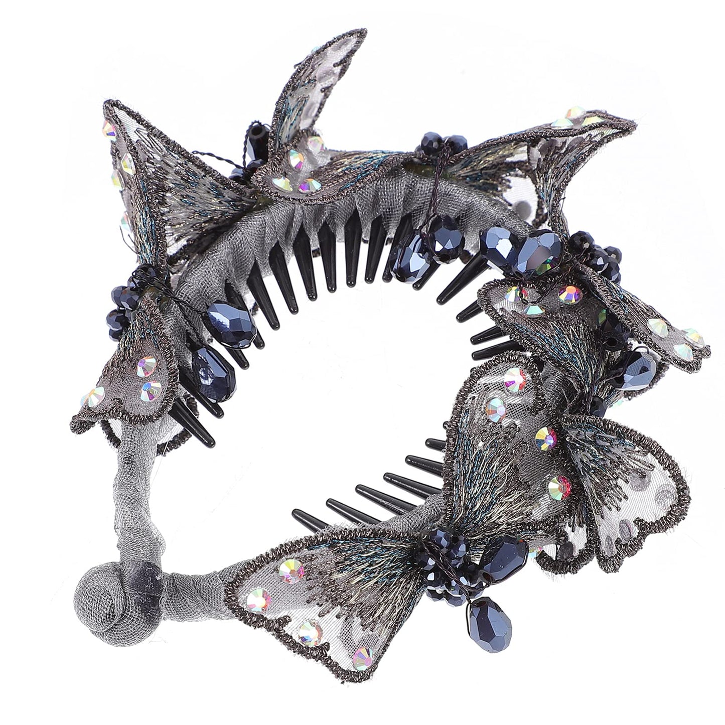 1pc Hairpin Handmade Woven Hair Clips Hair Accessories Ball Hair Clips Rhinestone Hairgrip Rhinestone Head-wear Handmade Woven H