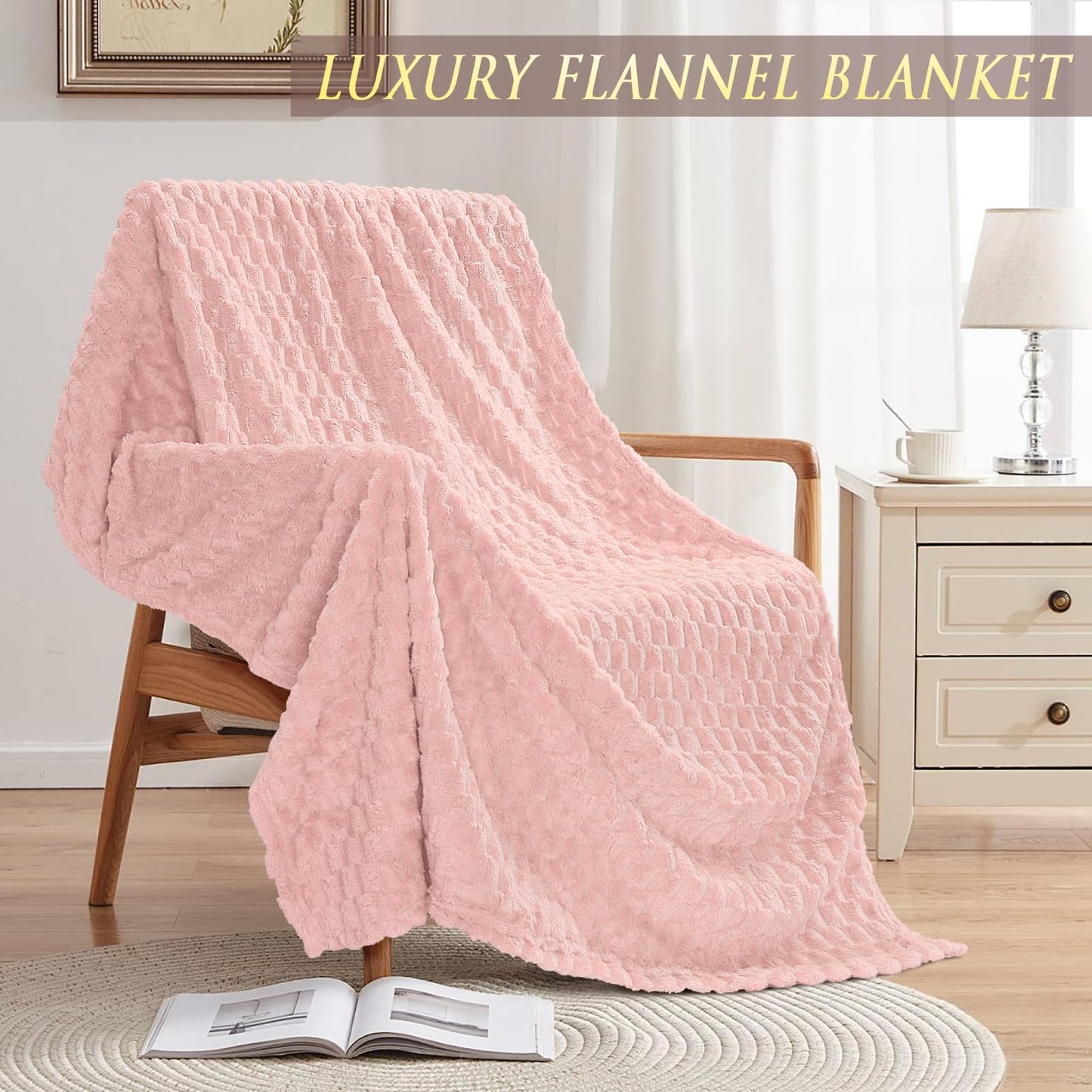 Birthday Gifts for Women Self Care Gifts, Rose Spa Gifts Baskets Bath Set Get Well Gifts Care Package Relaxation Valentines Day Gifts for Her Women Mom Sister Friend Wife Girlfriend Teacher w/ Blanket