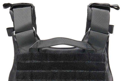 Lancer Tactical Quick Release Medium/Large Airsoft Vest Pouch (Large, Black)