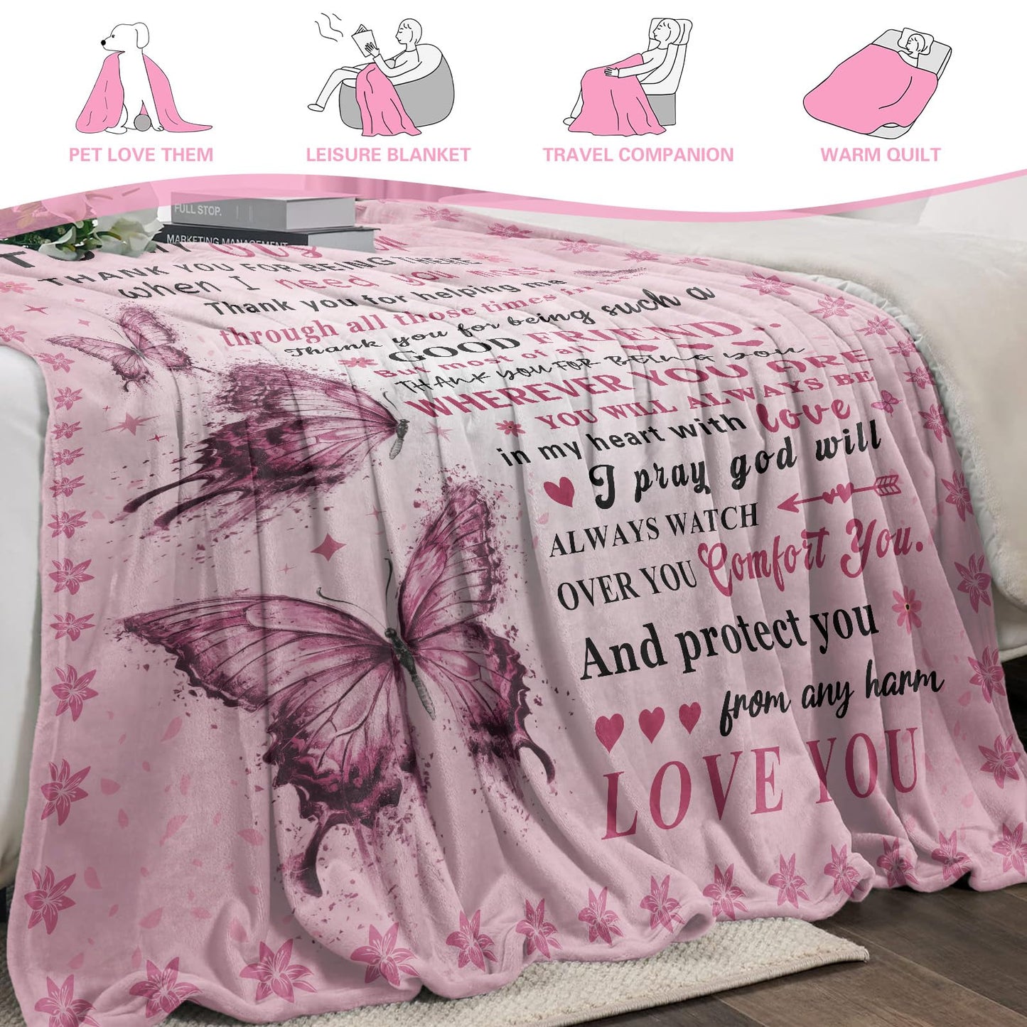 Sister Birthday Gifts, Gifts for Sister Idea, Sisters Gifts from Sis, Best Soft Sis Throw Blanket 60" x 50"