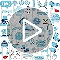 Winter Photo Booth Props 40 Pcs Snowflake Photo Booth Props Kit Large Photography Party Decor Holiday Winter Wonderland Pa...