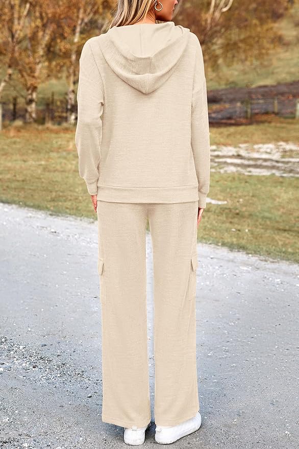 PRETTYGARDEN 2 Piece Sets for Women Fall 2026 Sweatsuits Outfits Lounge Matching Hoodie Set Travel Track Suits Winter Clothes