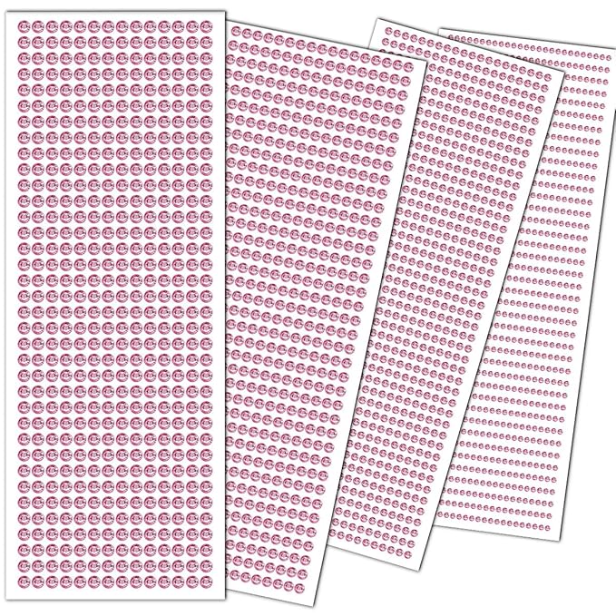 3090PCS Face Gems Eye Jewels Rhinestones Crystals Stickers 3/4/5/6mm with Light Pink Rhinestones Stickers for Body, Stick on Jewels Makeup Glue for Face Eye Hair Nails Make up and Craft Decor