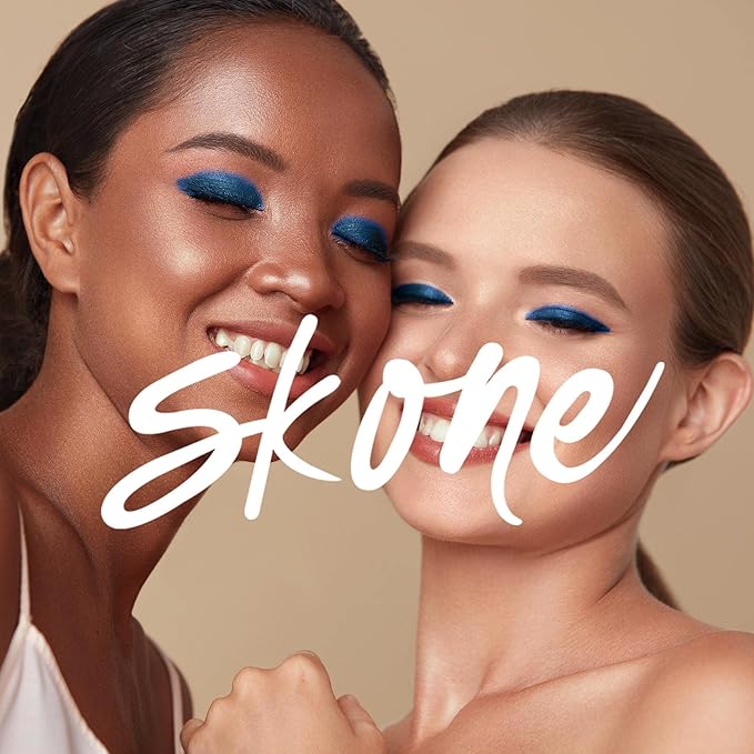 Skone Cosmetics Gems Eye Shadow, Highly Pigmented, Longwear Eye Makeup, Single Eyeshadow with Pro Shimmery Finish - Ultra-Blendable, Slightly Shimmer Shades - Blue Eyeshadow - Kisses