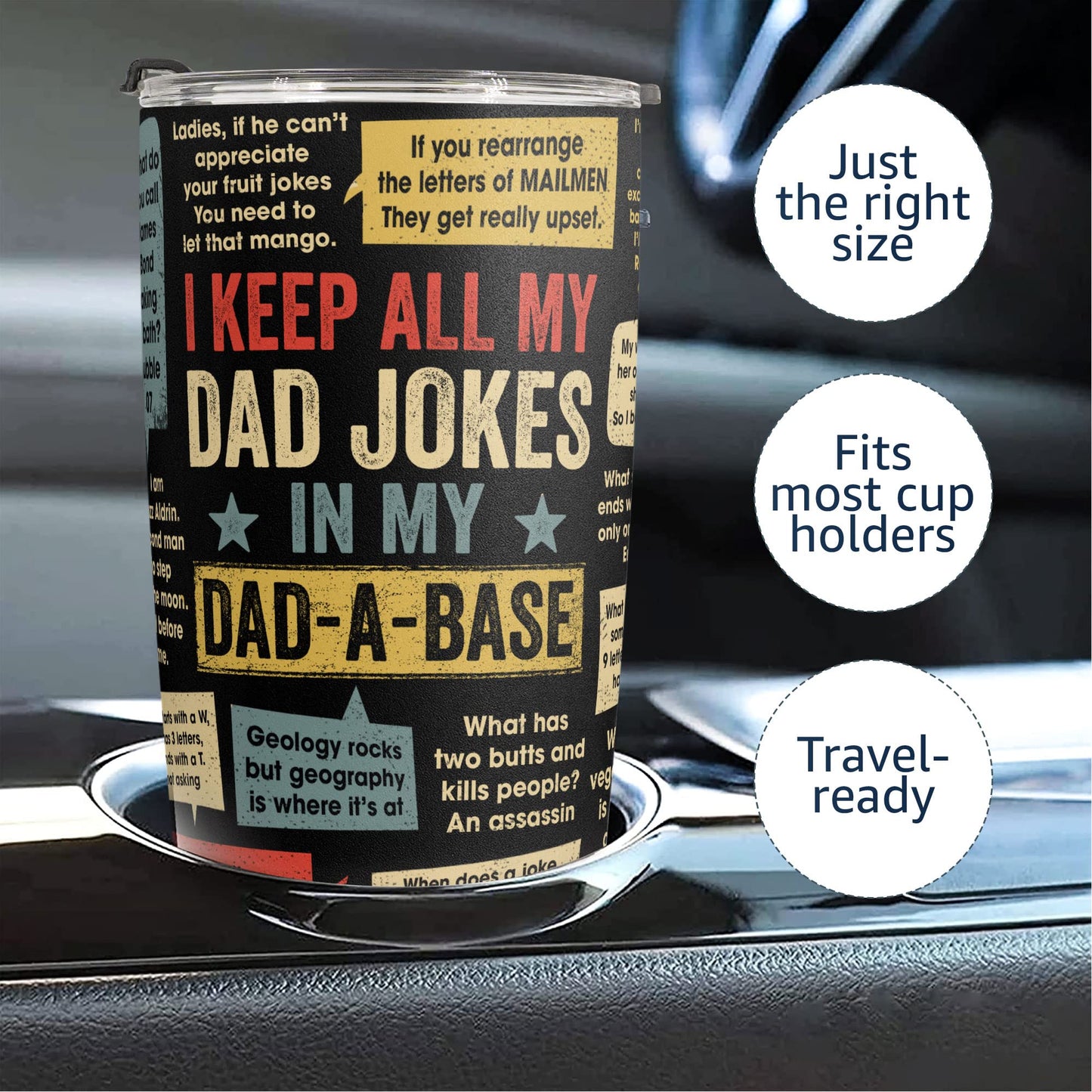 Macorner Gifts For Dad - Stainless Steel Tumbler 20oz - Dad Joke Birthday Gifts for Papa Men Gift - Fathers Day From Daughter Son Wife - Funny Christmas Gift For Men Uncle Brother Grandpa
