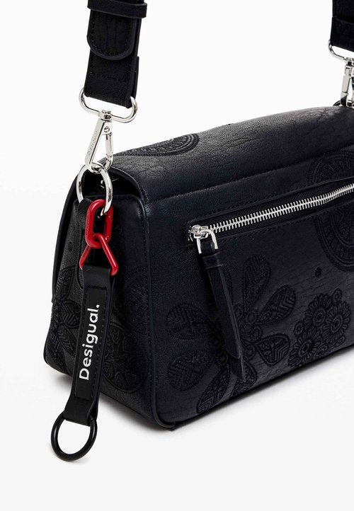 Desigual M Bag With Embroidered Flowers