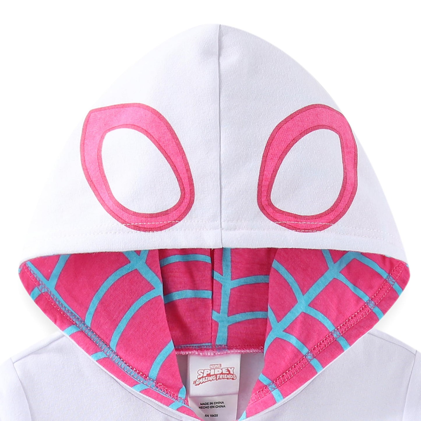 Marvel Ghost Spider Spider-Gwen Girls Zip-Up Hoodie for Toddler and Big Kids Purple