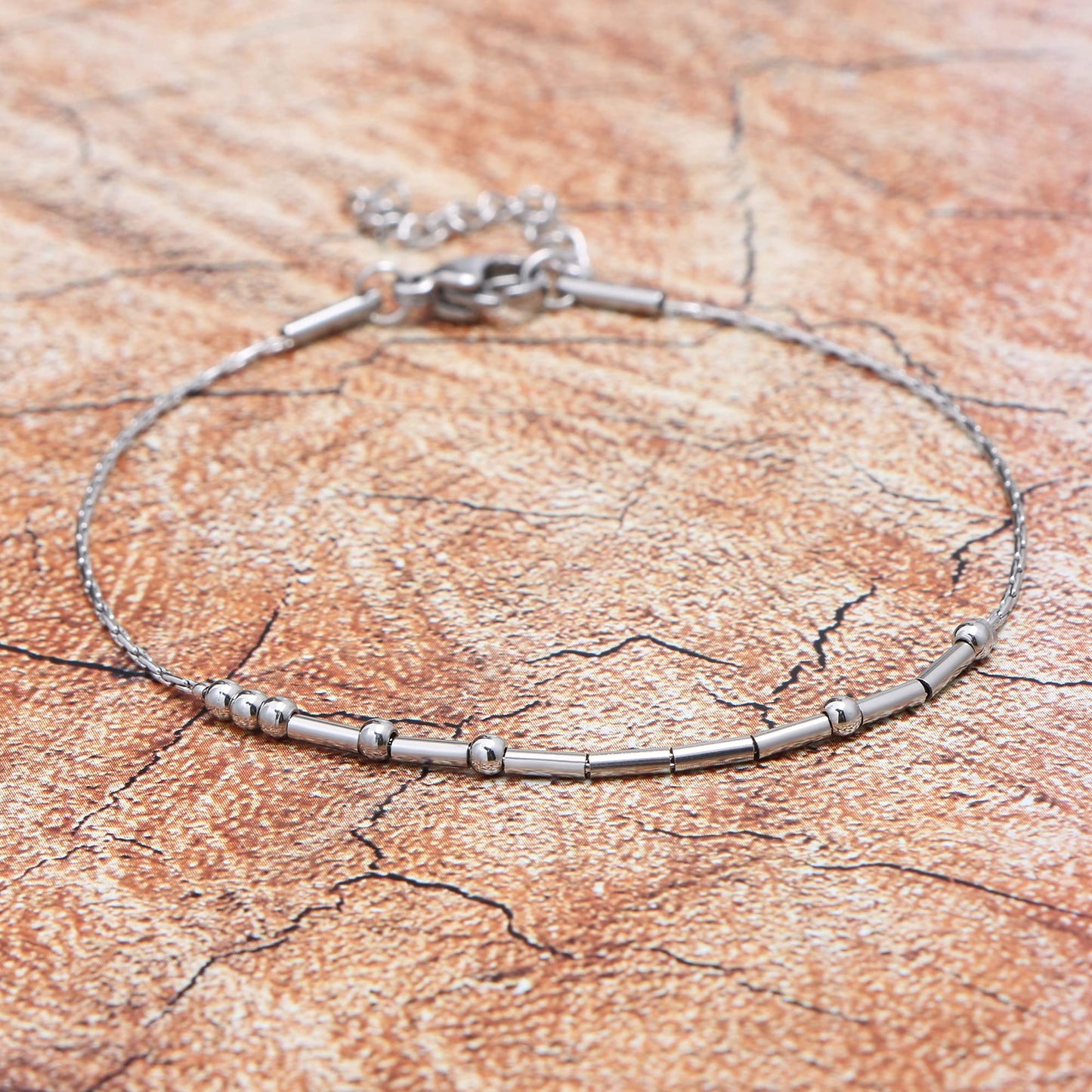 JoycuFF Strong Morse Code for Women Sister Mom Best Friend Inspirational Bracelets for Friendship Motivational Gifts Encourageme