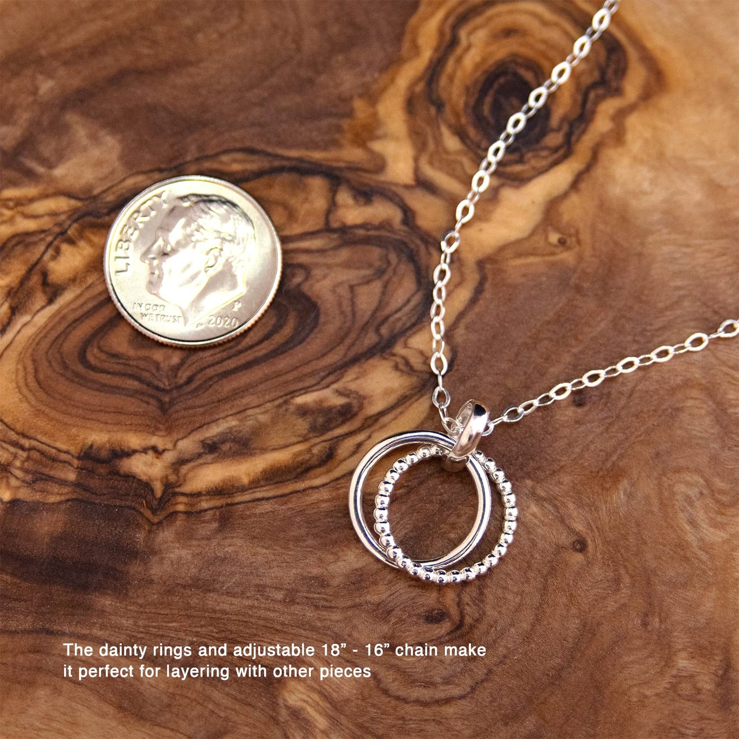 EFYTAL Friendship Necklace, Sterling Silver BFF Necklace, Friend Gifts, Birthday Gifts for Women, BFF Necklaces, Friendship Necklaces, Bestie Jewelry