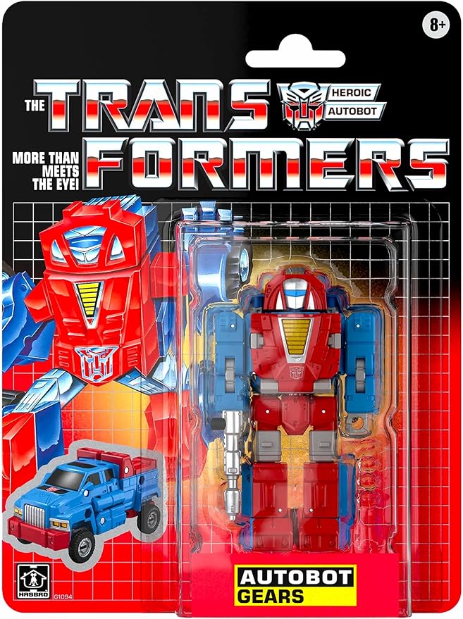 Transformers G1 Retro Package Deluxe Class Autobot Gears / TF Hasbro Overseas Vintage Toy GEARS