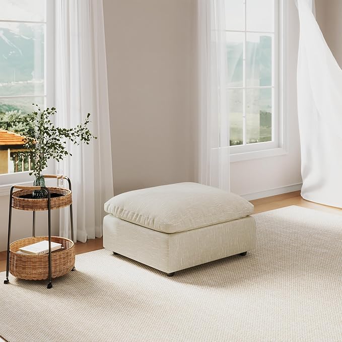 Modular Sectional Sofa Cloud Couch for Living Room, Modern Minimalist Comfy Deep Sofa Couches, Upholstered Couch with Removable & Washable Cushion Covers, Wide Armrest, Filled with Down and Cotton