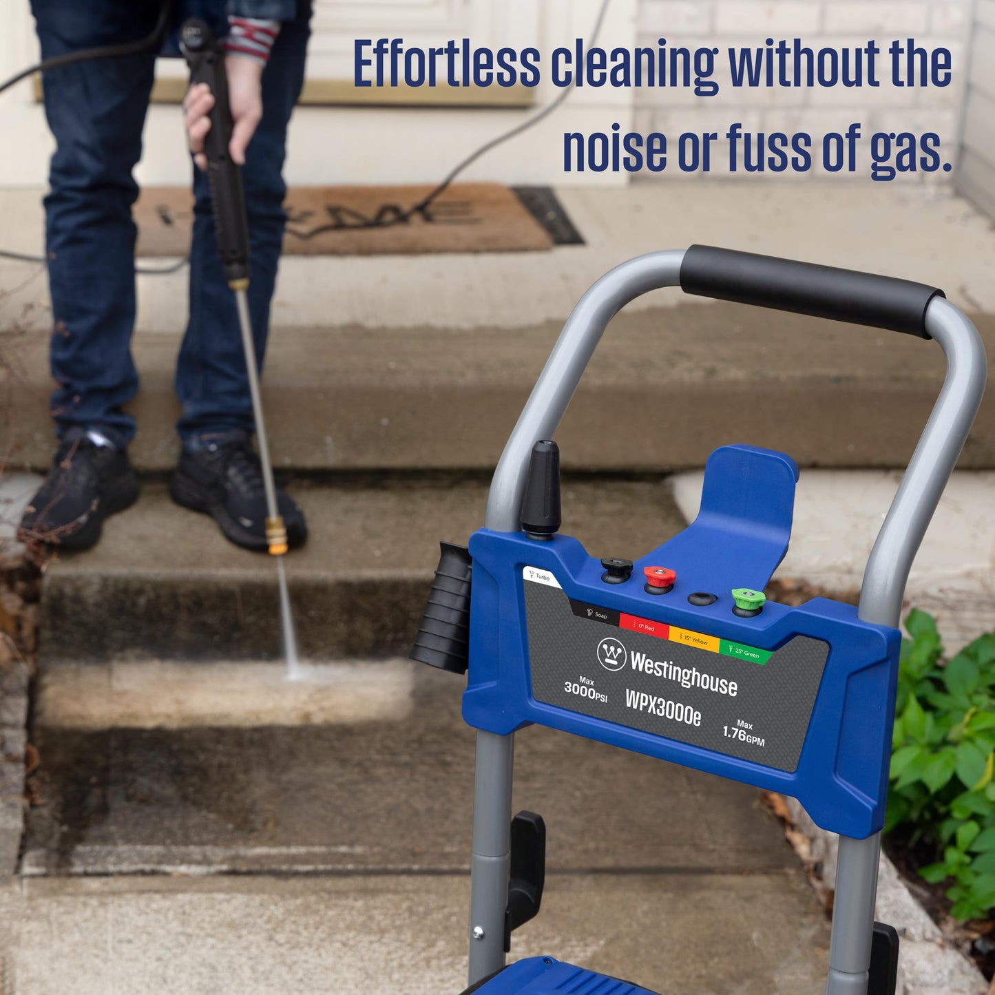 Westinghouse 3000 PSI 1.76 GPM Electric Pressure Washer and 15" 3400 PSI Surface Cleaner Attachment Bundle