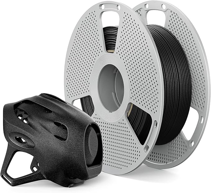 SUNLU 0.5KG PA12-CF Carbon Fiber Nylon Filament 1.75mm Black, Excellent Wear & Oil Resistance, Heat-Resistant Reusable Spo...