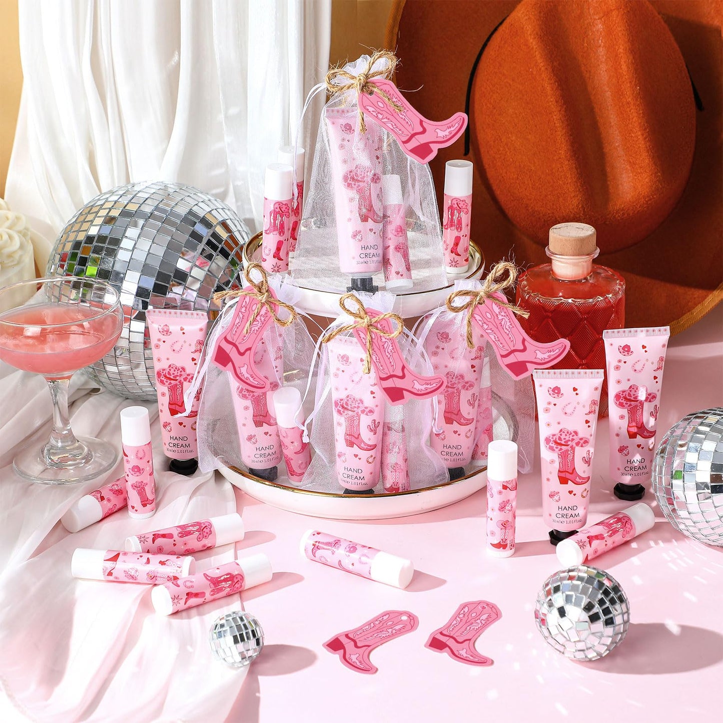 Swiffen 48 Sets Cowgirl Party Favors Western Theme Party Gifts for Guests Disco Cowgirl Boots Bachelorette Baby Bridal Shower Gi