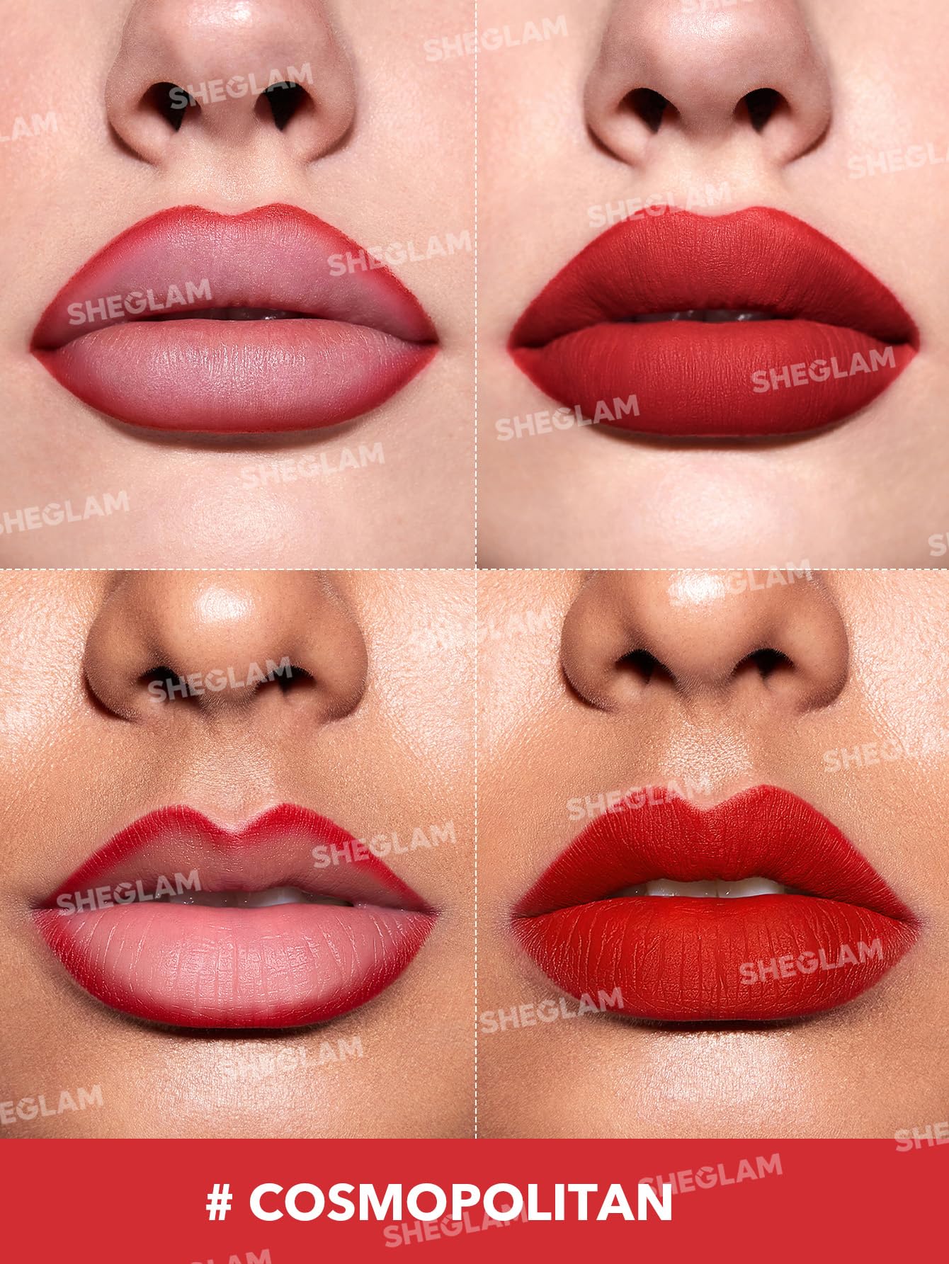 SHEGLAM Lip Liner Creamy Matte Pencil High Pigment Not Easy to Fade Silky Smooth Matte Contour Tint Lip Makeup-Cosmopolitan