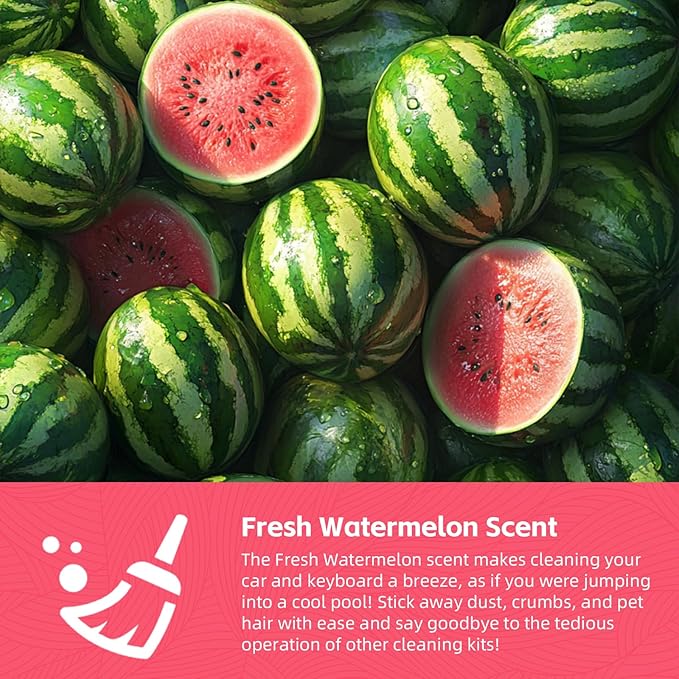 COLORCORAL 3Pack Car Cleaning Gel for Keyboard Cleaner,Lavender Scented,Watermelon Scent