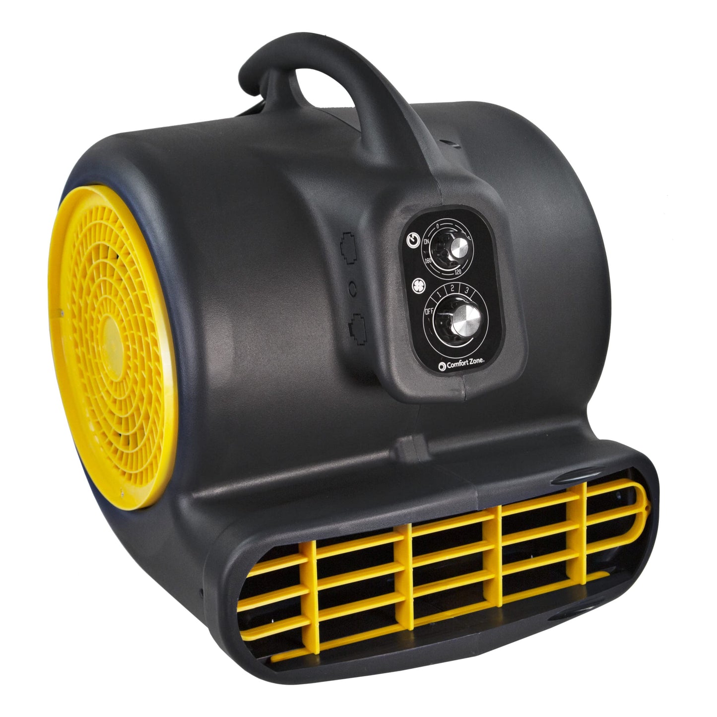 Comfort Zone 1/2Hp, 4.5Amp, High Velocity Air Mover Carpet Dryer With Timer And Adjustable Angles, 3-Speed, Dries Wet & Damp Spa