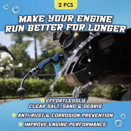 Salty Captain Marine Engine Flush Kit - Clean, Optimize & Protect Jet Ski Engine Cooling System & Exhausts, Universal Motor Flush Adapter & Outboard Boat Performance Maintenance Solution
