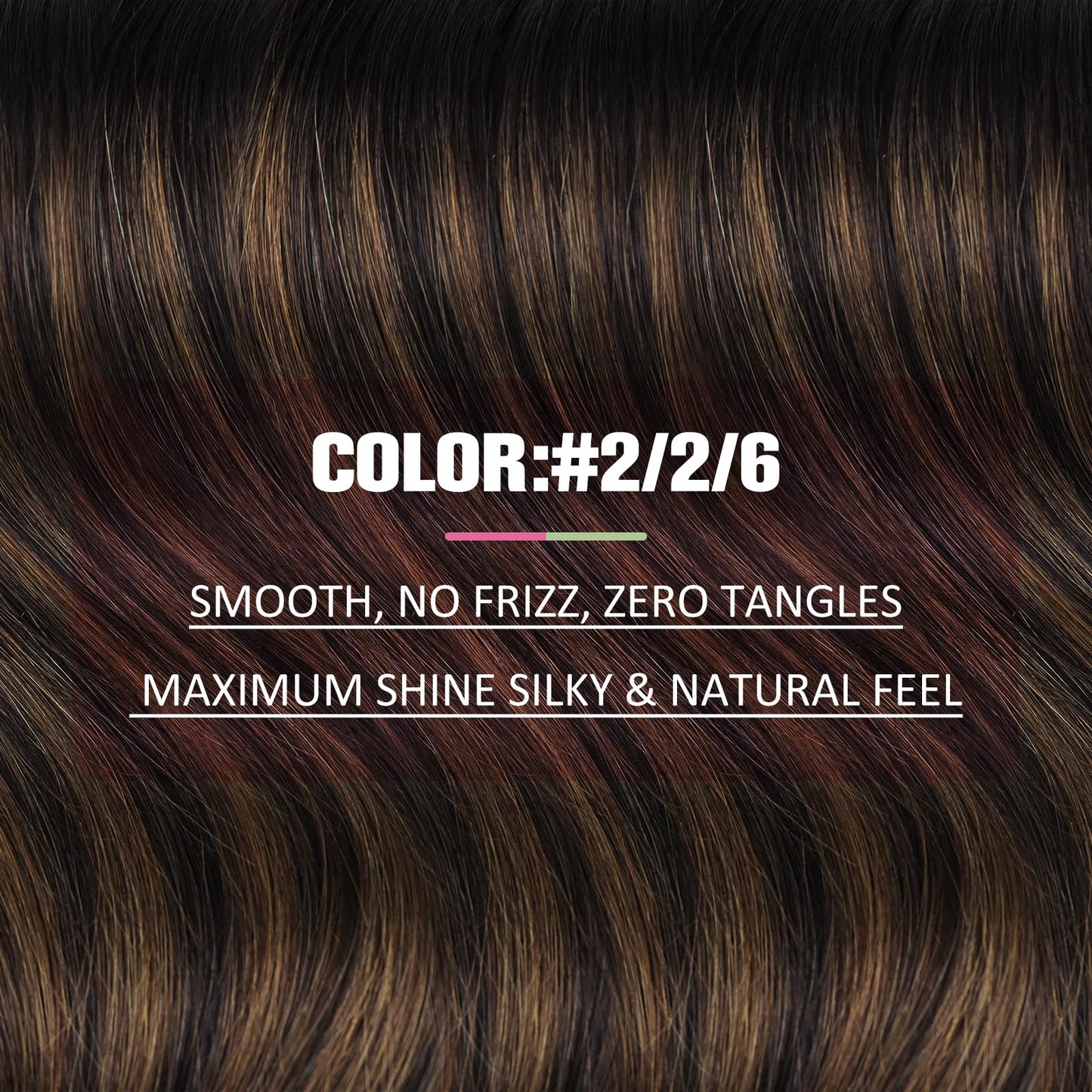 YoungSee Tape in Hair Extensions Real Human Hair Brown Tape Hair Extensions Balayage Dark Brown with Medium Brown Tapein Hair Ex