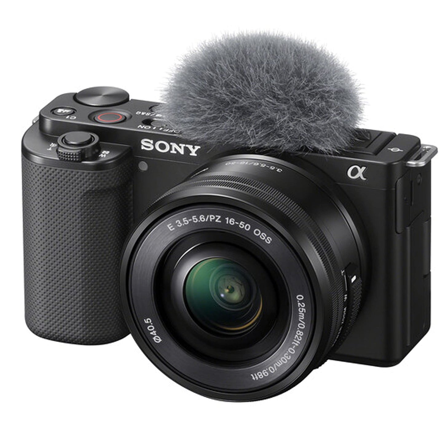 Sony ZV-E10 Mirrorless Camera with 16-50mm Lens, 128GB Extreem Speed Memory,.43 Wide Angle & 2X Lenses, Case. Tripod, Filters, Hood, Grip,Spare Battery & Charger, Editing Software Kit -Deluxe Bundle