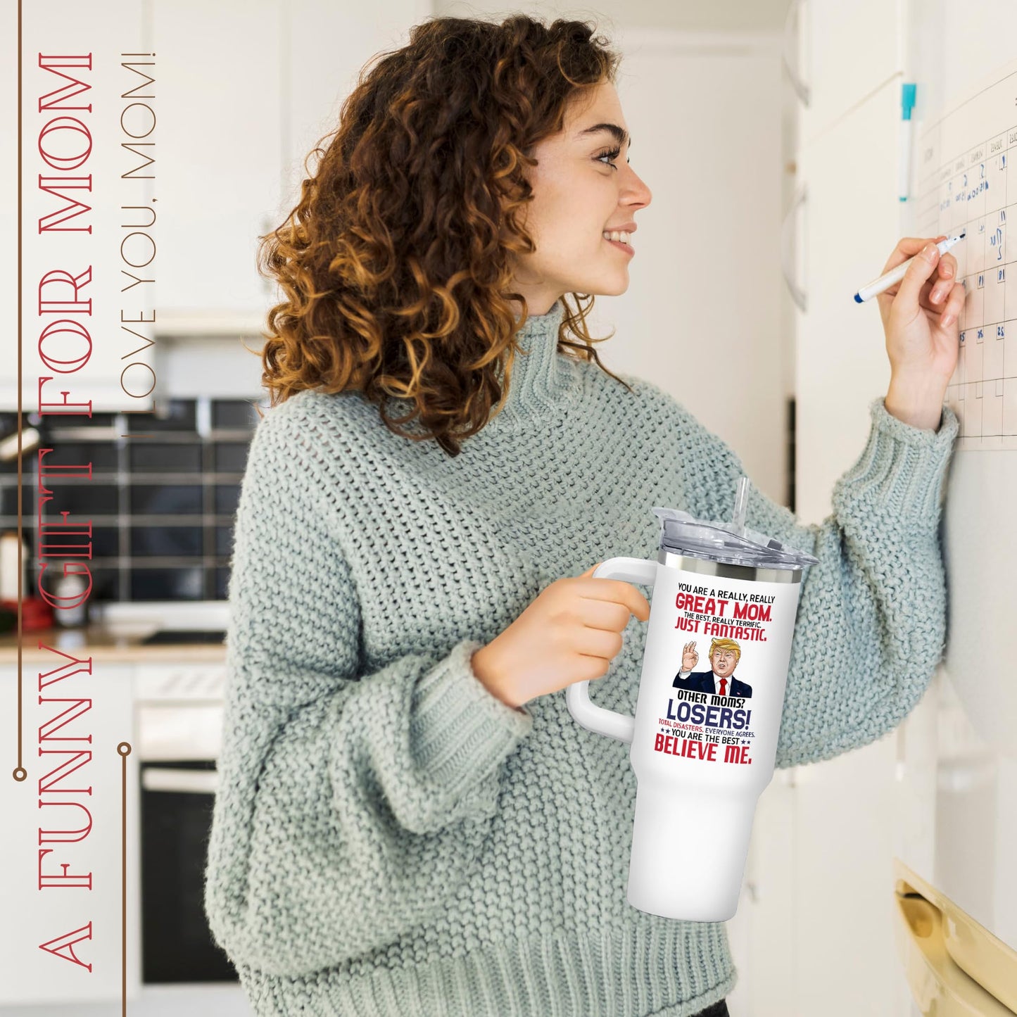 UMACVN Gifts for Mom from Daughter Son - Mothers Day Gifts for Mom Wife - Birthday, Mother's Day, Christmas Gift Ideas for Moms - Gift for Mama, Moms, Mother from Kids - 40 Oz Stainless Steel Tumbler