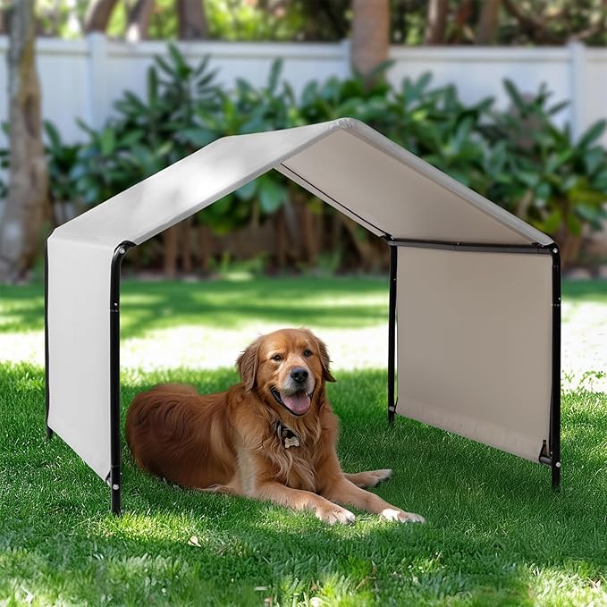 Big Dog Tent,Dog Shade Shelter Outdoor, Extra Large Dog House Outside,Waterproof Weatherproof Doghouse Canopy with Ground ...