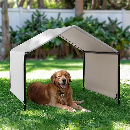 Big Dog Tent,Dog Shade Shelter Outdoor, Extra Large Dog House Outside,Waterproof Weatherproof Doghouse Canopy with Ground ...