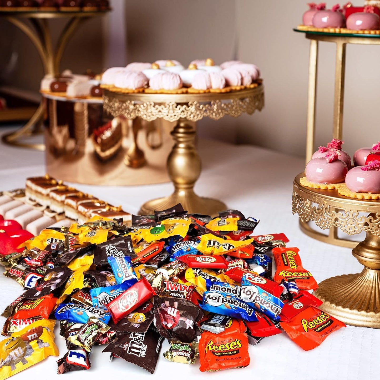 Bulk Candy 5 lb Chocolate Variety Pack - Halloween Candy Bulk Snacks with Reese's, Snickers, Kit Kat - Individually Wrapped Candy Bars for Kids, Adults, Office, Pinata - Assorted Candy