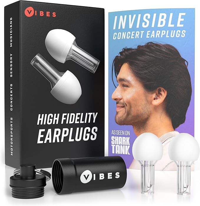 VIBES High Fidelity Concert Ear Plugs – Reusable Noise Reducing Ear Plugs for Concerts, Musicians, Raves, and Live Events...