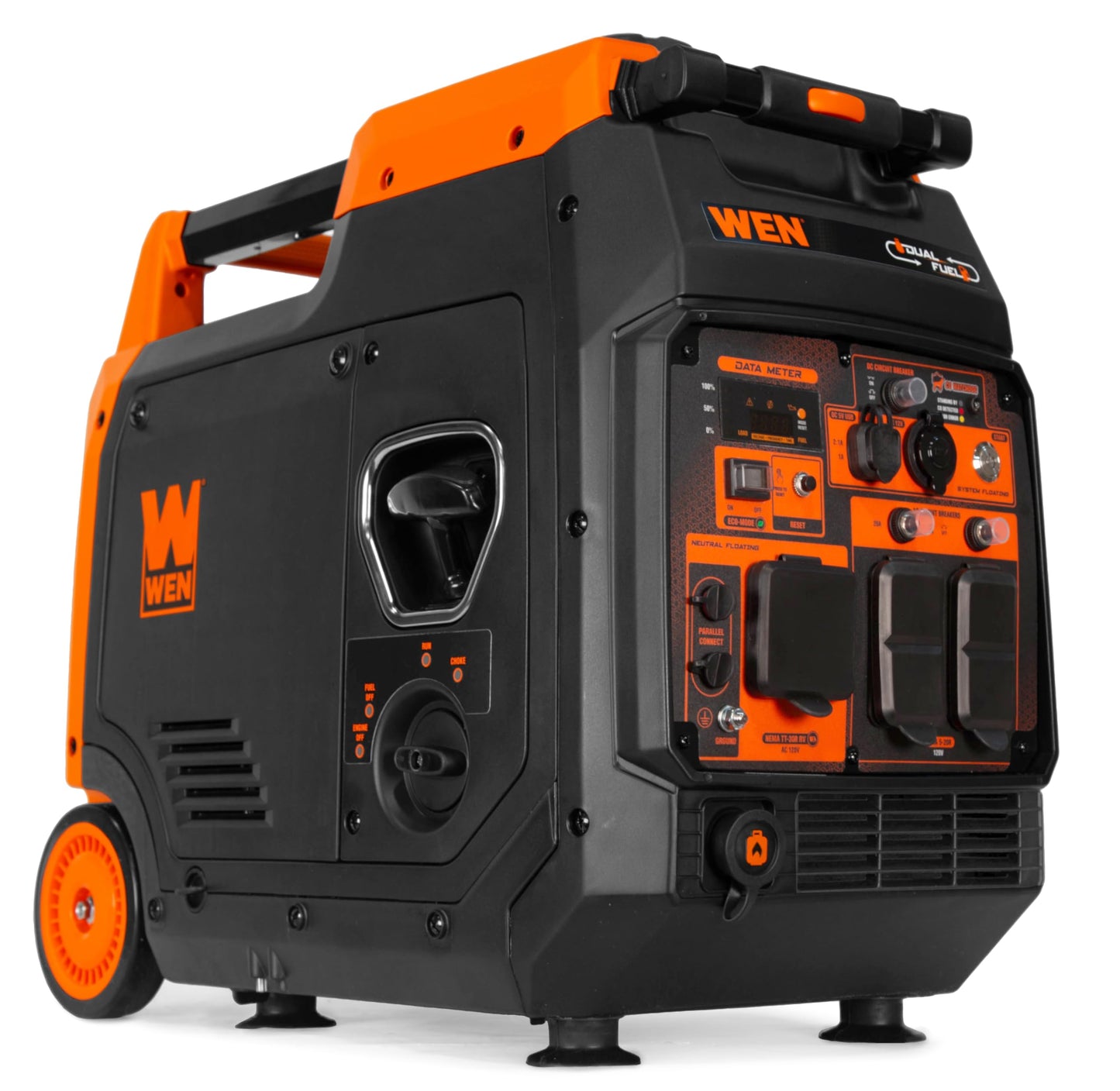 Wen 4800-Watt Portable Inverter Generator, Electric Start, Rv-Ready, Quiet And Lightweight With Fuel Shut Off And Co Watchdog (5
