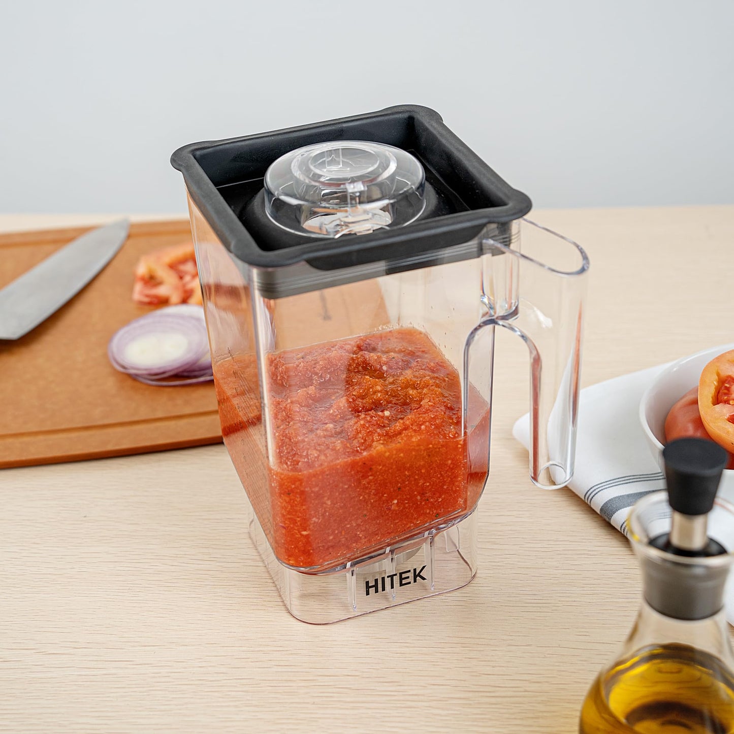 Restaurantware-Hi Tek 48 Ounce Commercial Blender Jar, 1 Replacement Jar For Heavy-Duty Commercial Blender - 'S' Shaped Blade, Shatterproof, Clear Tritan Container, For Juices Or Smoothies