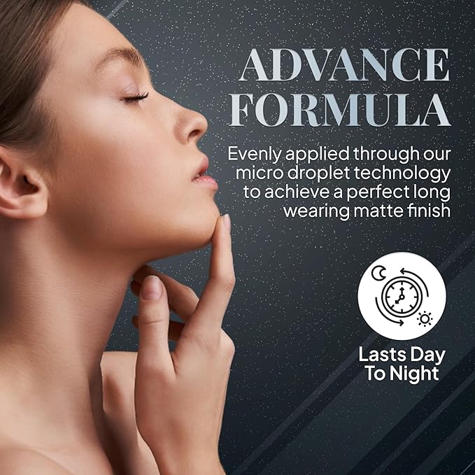 ERA Beauty Essentials Airbrush Makeup Collection (Era Face spray on Foundation - R6 Ginger + Era Primer + Sponge)