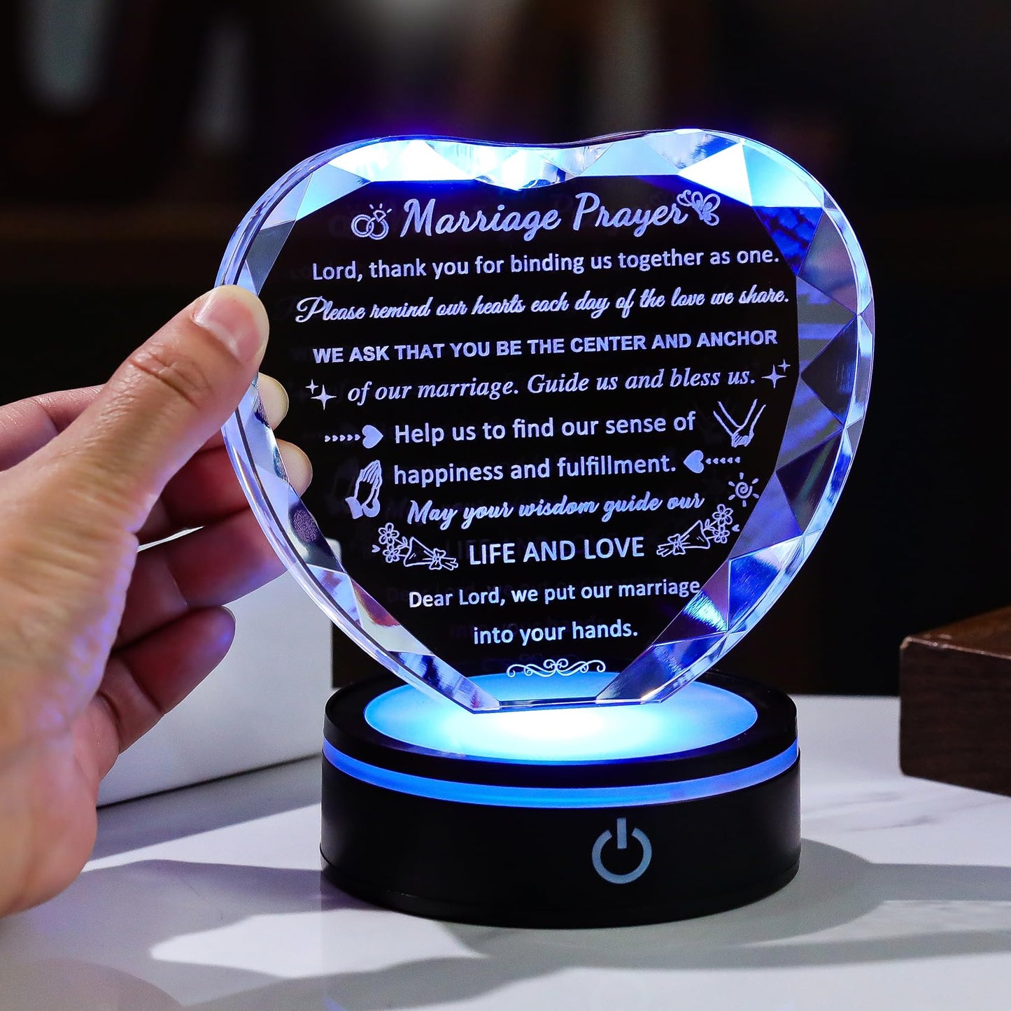 Wedding Gifts for Couples 2025, Marriage Prayer Plaques - Best Anniversary Wedding Gifts for Newlyweds - Just Married Bridal Shower Gift for Bride and Groom