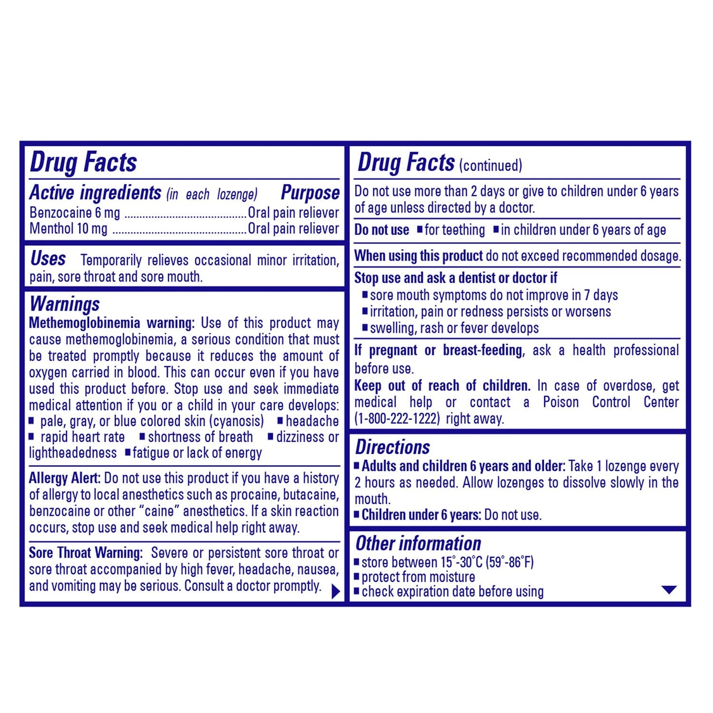 Chloraseptic Sore Throat Lozenges, Citrus, 18 Count, 6 Pack