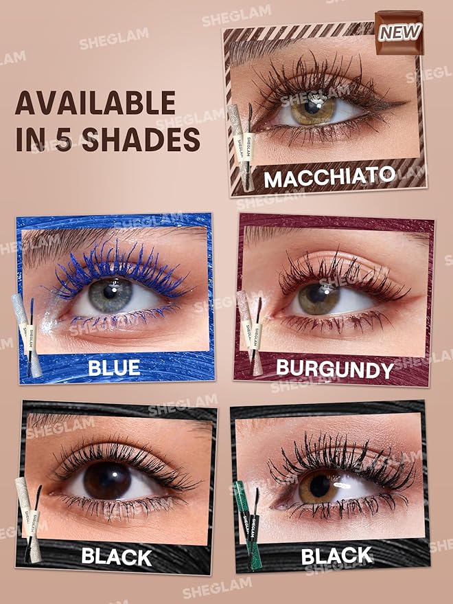 SHEGLAM All-In-One Volume & Length Mascara-Waterproof-Macchiato