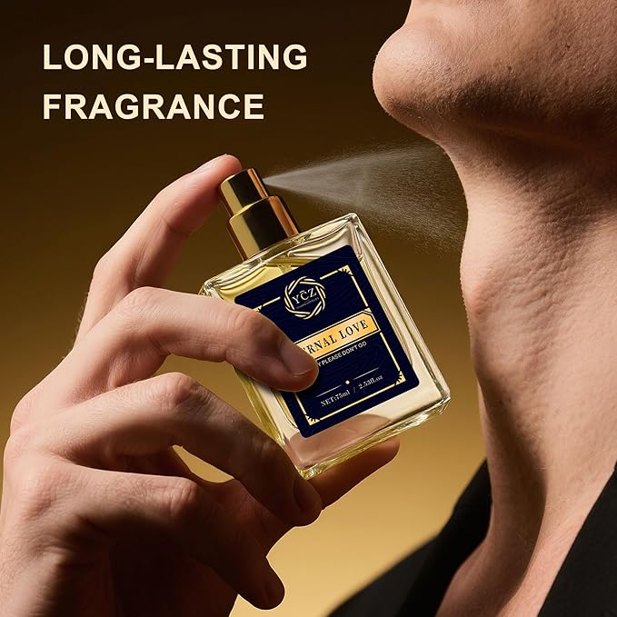Ycz Cologne for Men Set, 1.7oz(50ml) Bottled Borrowing Fire & Carnival Men Perfume, Sophisticated Woody Rose Patchouli, Highquality Long Lasting Perfume, Sleek Bottle Design for Christmas Gifts Ideal