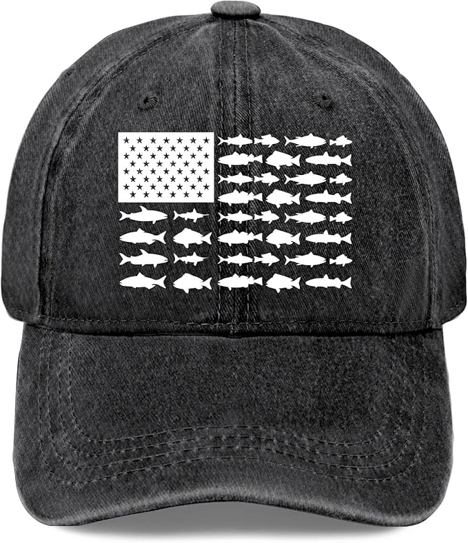 Mens Vintage Washed Fishing Hat Distressed Cotton Baseball Cap Outdoor Sun Protection Dad Hat