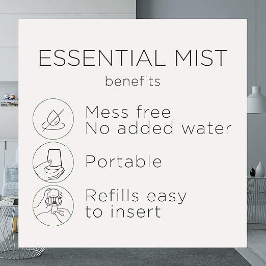 Air Wick Essential Mist Refill, 5 ct, Apple Cinnamon, Essential Oils Diffuser, Air Freshener (Pack of 2)